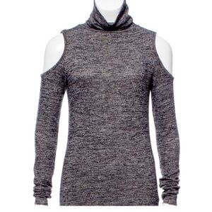 Gray Cold Shoulder Women's Sweater